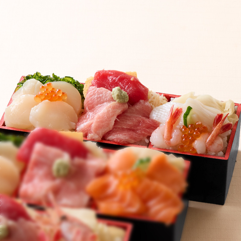 ［寿司料理 谷ふじ］三漁物語（いかソーメン・甘エビ）