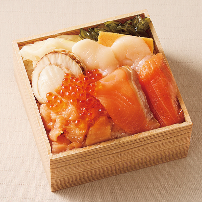 ［北海鮮 海の里］時鮭・サクラマス食べ比べ弁当
