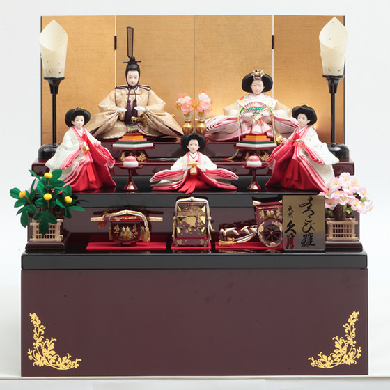 久月］五人収納飾（2126） - ひな人形 2026 東武のひな祭り＜配送お