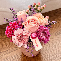 ［リンクフローリスト］ピンクパープルアレンジ【送料込み】