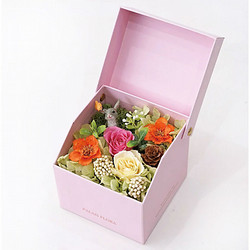 ［パレフローラ］ブリザーブドピンクBOX アレンジ