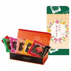 ［山本海苔店］母の日デザイン掛け紙付 具付き海苔一藻百味5袋詰合せ【池袋店舗受取】