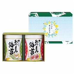 【父の日】［山本海苔店］おつまみ海苔 2缶詰合せ＜父の日デザイン掛け紙付＞