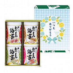 【父の日】［山本海苔店］おつまみ海苔 4缶詰合せ＜父の日デザイン掛け紙付＞【池袋店舗受取】