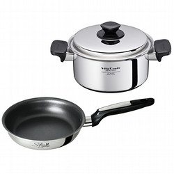 【年明け配送】［ビタクラフト］ビタクラフトF 両手鍋3.0L・フライパンセット