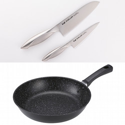 【年明け配送】［貝印］貝印A「包丁2本 フライパンセット」