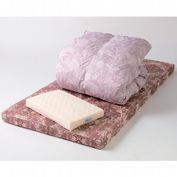 【年内配送】［昭和西川］羽毛掛け・ムアツふとん・枕セット