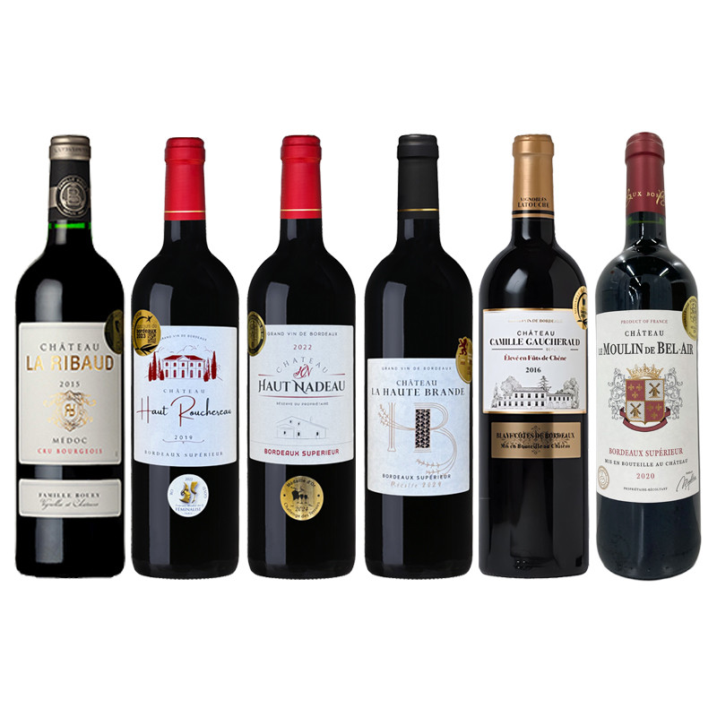 【年内配送】［リカーショップ］メドック・クリュブルジョア入り！全てボルドースペリウール以上ボルドー金賞赤6本セット