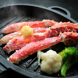 【年内配送】［札幌中一］生タラバガニ脚肉・白トリュフバターステーキ【送料込み】