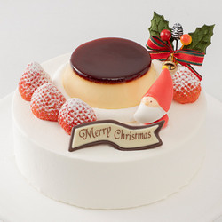 ［パステル］クリスマス プリンケーキ5号【池袋店舗お渡し】
