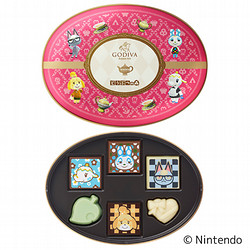 ［ゴディバ］ゴディバ meets どうぶつの森 アソートメント/Pink 6粒入 ティーマットセット