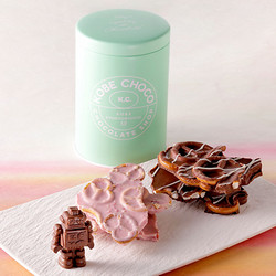 ［神戸チョコ］プレッツェル＆ロボチョ グリーン缶