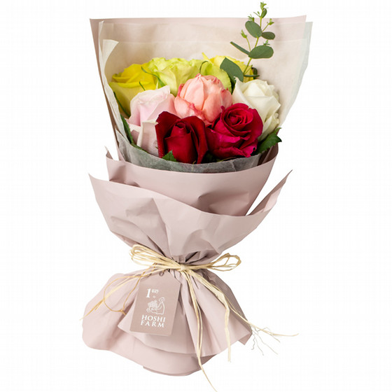 ホシファーム］フリルブーケ カラフル8本＆ホシフルーツ 贅沢