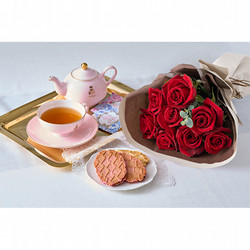 ［ホシファーム］フリルブーケ８本ルージュ＆ニナスシークレットガーデンティータイム６個【送料込み】