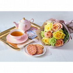 ホシファーム］フリルブーケ8本ニュアンスピンク＆ニナスシークレット