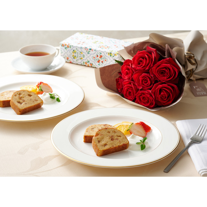 ホシファーム］フリルブーケ8本＆7種のフルーツのパウンドケーキ 4