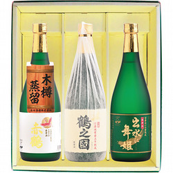 鹿児島〈出水酒造〉出水の焼酎3本セット（出水に舞姫・鶴之國・赤鶴）