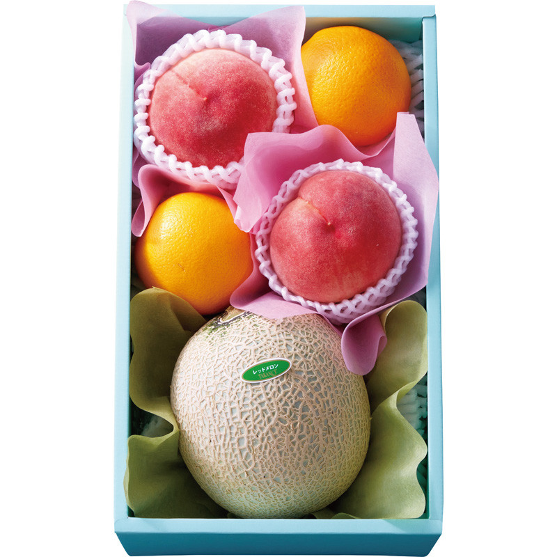 【　lemon yoneda 】　　　本日の目玉　セット 新宿高野〉レッドメロン＆ピーチセット - 東武 夏の贈り物 2026お中元