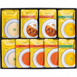 〈ホテルオークラ〉レトルトスープ＆カレー詰合せ