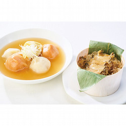 〈信玄〉鮑おこわと帆立水餃子詰合せ