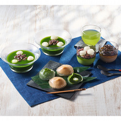 ［京都・東山茶寮］宇治抹茶冷やしぜんざいと抹茶スイーツセット