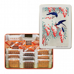 東京国立近代美術館 限定ギフト〈プレスバターサンド〉『瑠璃鳥二羽と南天（雪中）』ギフトセレクション 美術館パッケージ