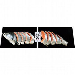 北海道産 秋鮭新巻姿切り半身（甘塩味）