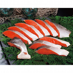 〈魚がし北田〉紅鮭半身切身詰合せ