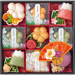 〈京洛 辻が花〉京のお茶漬とお吸物 迎春最中詰合せ