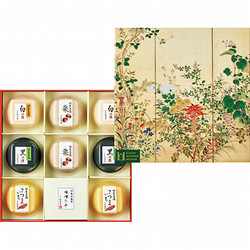 京都国立博物館 限定ギフト〈赤坂松葉屋〉『四季草花図屏風』季の彩 胡麻豆腐詰合せ