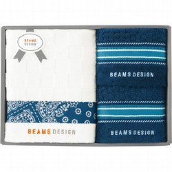 〈BEAMS DESIGN〉タオルギフト ネイビー