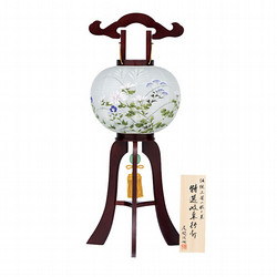 【No.48994D】［お仏壇のはせがわ］大内行灯＜二重柏栗特九〔大輪菊〕＞〔一般価格〕