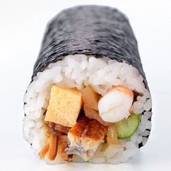 ［味の浜藤 築地魚弁］国内産うなぎ恵方巻（ハーフ）【池袋店舗お渡し】