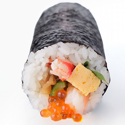 ［味の浜藤 築地魚弁］海鮮ずわい蟹 恵方巻（ハーフ）【池袋店舗お渡し】