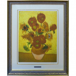 ［名画復刻 複製版画～STUDIO ART WALK USA～］フィンセント・ファン・ゴッホ「ひまわり」リトグラフ・複製版画