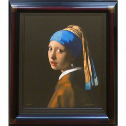 ［名画復刻 複製版画～STUDIO ART WALK USA～］ヨハネス・フェルメール「真珠の耳飾りの少女」キャンバスエディション