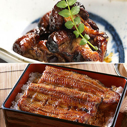 浜松・浜名湖産うなぎ蒲焼+鰻肝の蒲焼　2人前