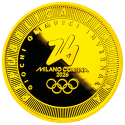 ［ＳＧＣゴールドショップ］オリンピック冬季競技大会ミラノ・コルティナ２０２６公式記念コイン 50ユーロ金貨