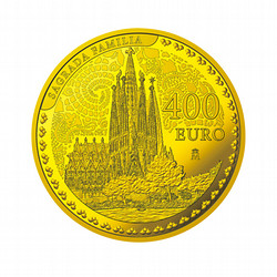 ［SGCゴールドショップ］アントニ・ガウディ没後１００年記念コイン400ユーロ金貨＜サグラダ・ファミリア＞