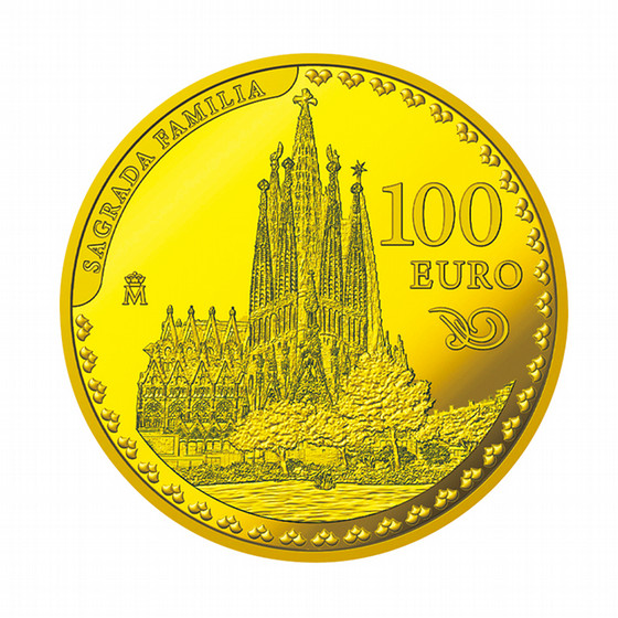 ［SGCゴールドショップ］アントニ・ガウディ没後１００年記念コイン100ユーロ金貨＜サグラダ・ファミリア＞