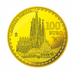 ［SGCゴールドショップ］アントニ・ガウディ没後１００年記念コイン100ユーロ金貨＜サグラダ・ファミリア＞