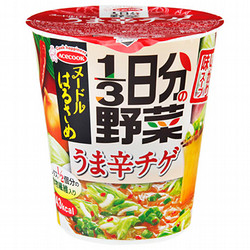 エースコック ヌードルはるさめ野菜うま辛チゲ カップ 1食（44g）×6
