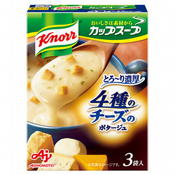 味の素 クノール カップスープ 4種のチーズ濃厚ポタ 3袋×10