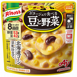 味の素 クノール ポタージュ豆と野菜北海道コーン 1食（180g）×7
