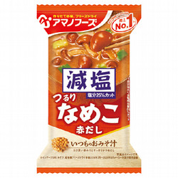 アマノフーズ 減塩いつものおみそ汁 なめこ赤だし 1食（8g）×10