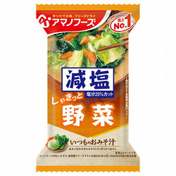 アマノフーズ 減塩いつものおみそ汁 野菜 1食（10.1g）×10