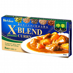 ハウス クロスブレンドカレー 中辛 140g×10