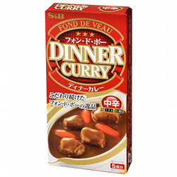 S＆B エスビー ディナーカレー 中辛 97g×10