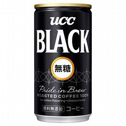 UCC ブラック無糖コーヒー 缶 185g×30