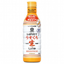 キッコーマン しぼりたてうすくち生しょうゆ 450ml×12